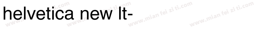 helvetica new lt字体转换